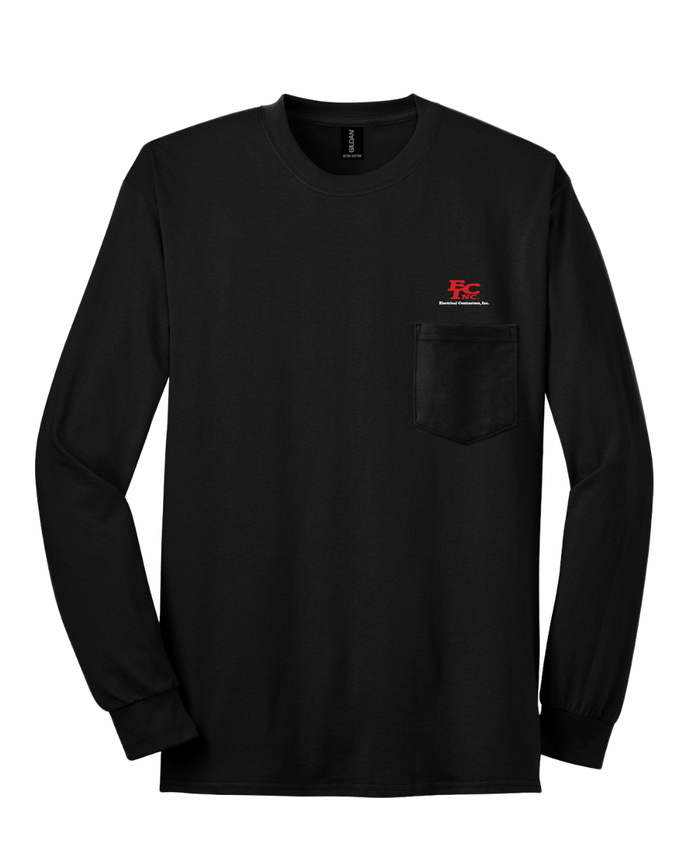 Gildan® Ultra Cotton® 100% US Cotton Long Sleeve T-Shirt with Pocket
