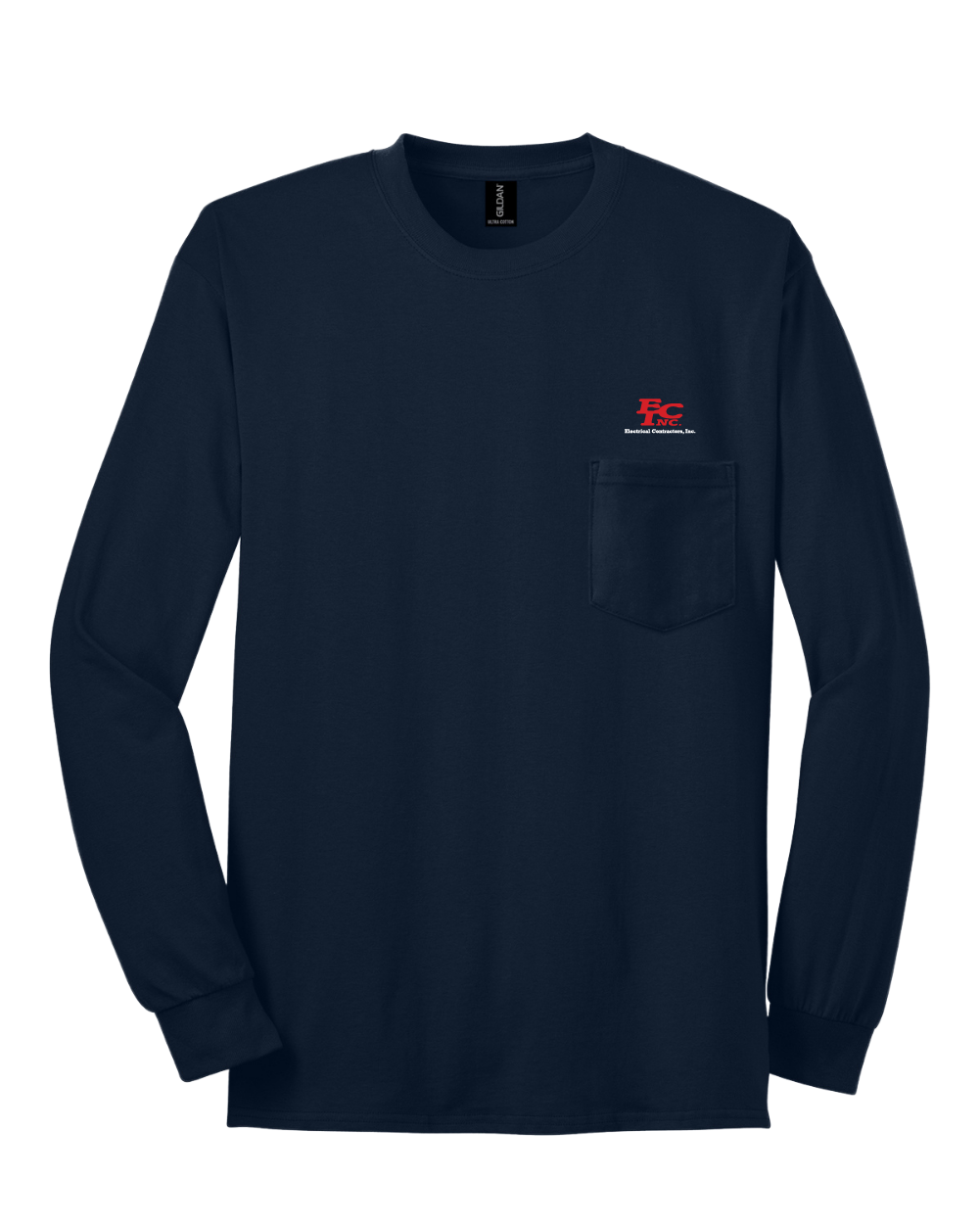 Gildan® Ultra Cotton® 100% US Cotton Long Sleeve T-Shirt with Pocket