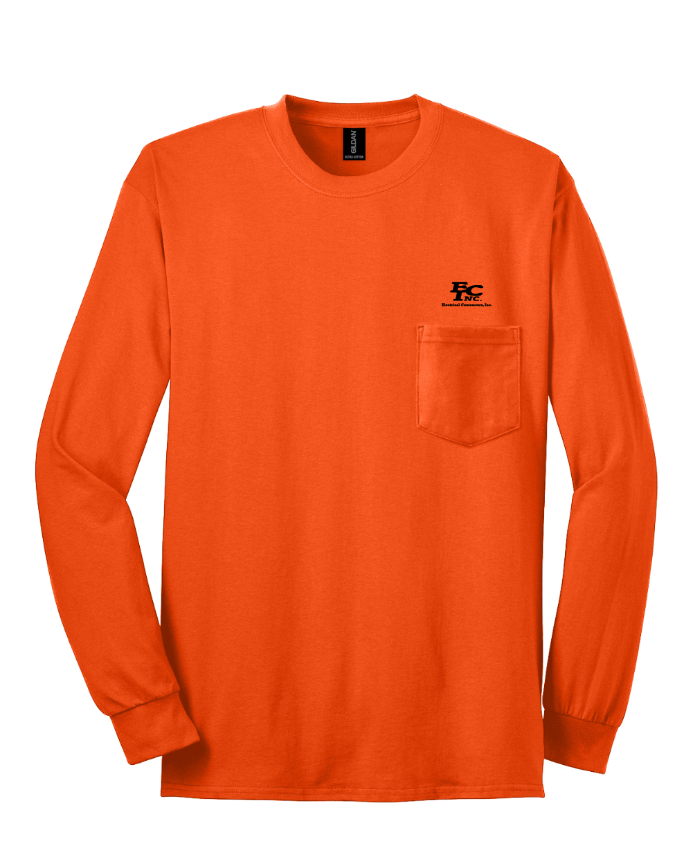 Gildan® Ultra Cotton® 100% US Cotton Long Sleeve T-Shirt with Pocket