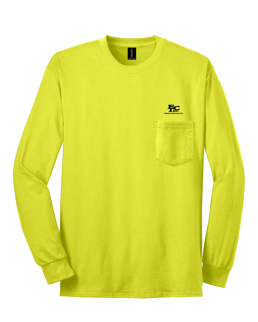 Gildan® Ultra Cotton® 100% US Cotton Long Sleeve T-Shirt with Pocket