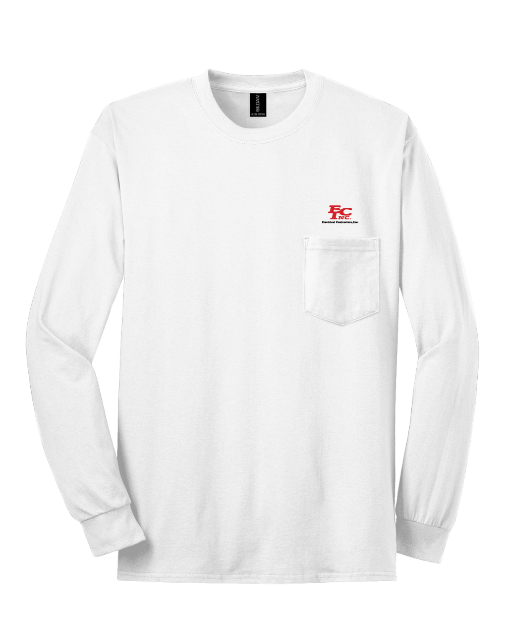 Gildan® Ultra Cotton® 100% US Cotton Long Sleeve T-Shirt with Pocket