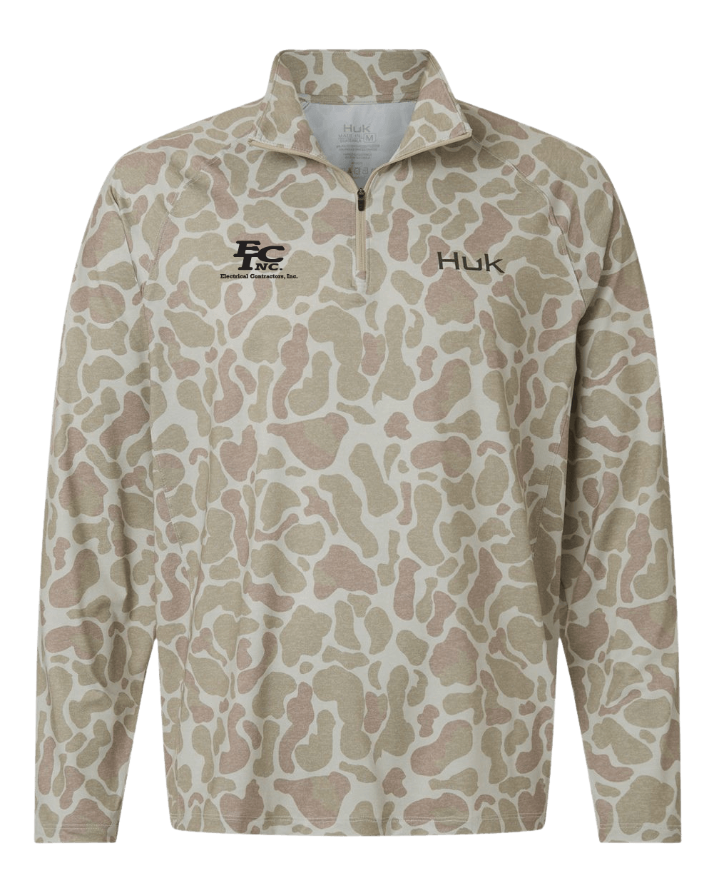 HUK - Men's Airweight KC Printed Quarter-Zip Pullover