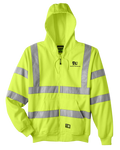 Berne Apparel - Men's Berne Hi-Vis Class 3 Lined Hooded Sweatshirt
