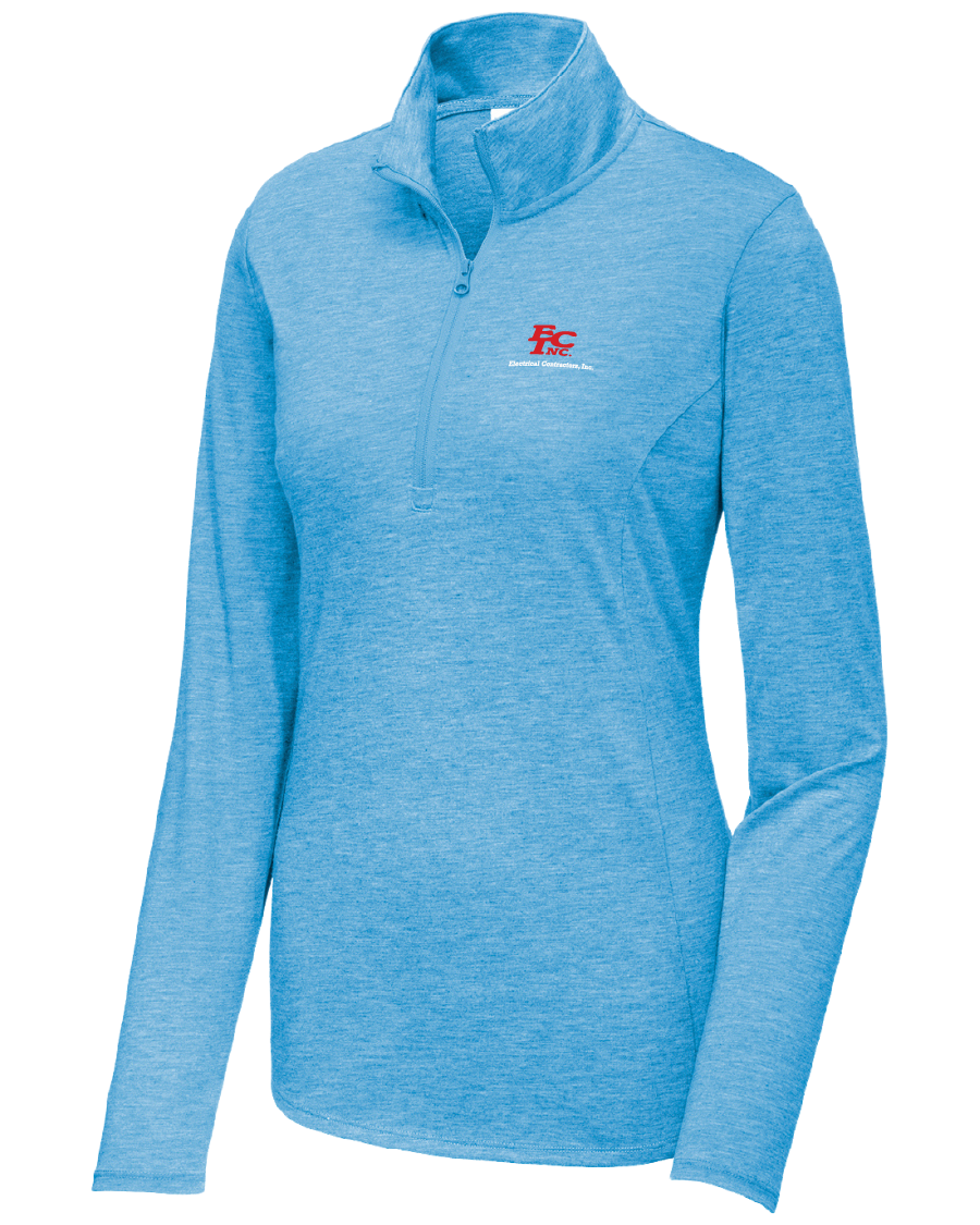 Sport-Tek® Women's PosiCharge® Tri-Blend Wicking 1/4-Zip Pullover