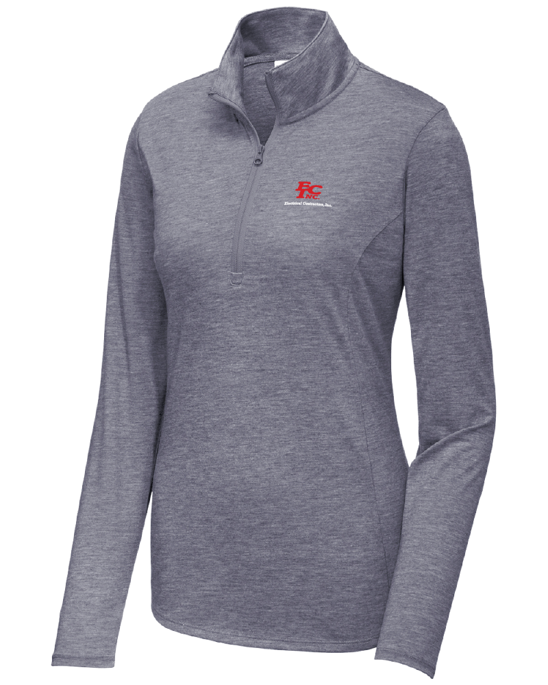 Sport-Tek® Women's PosiCharge® Tri-Blend Wicking 1/4-Zip Pullover