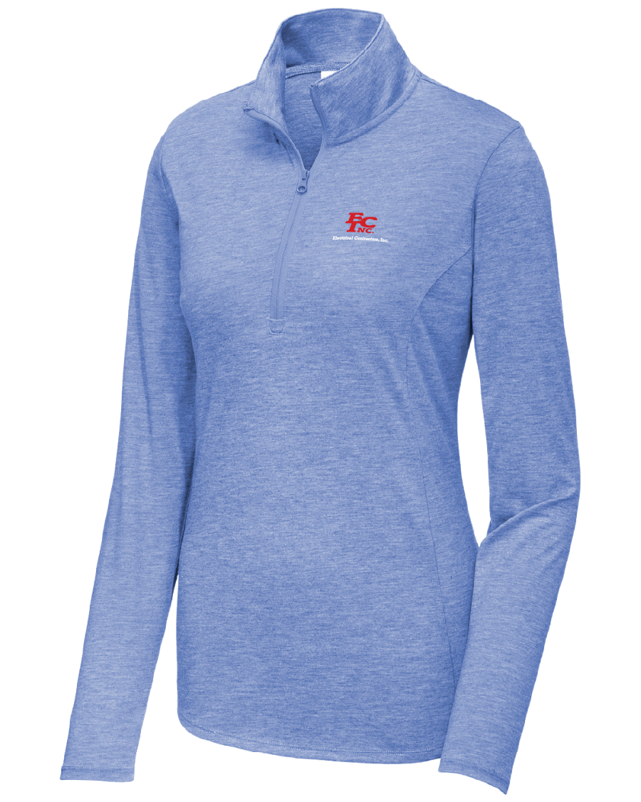 Sport-Tek® Women's PosiCharge® Tri-Blend Wicking 1/4-Zip Pullover