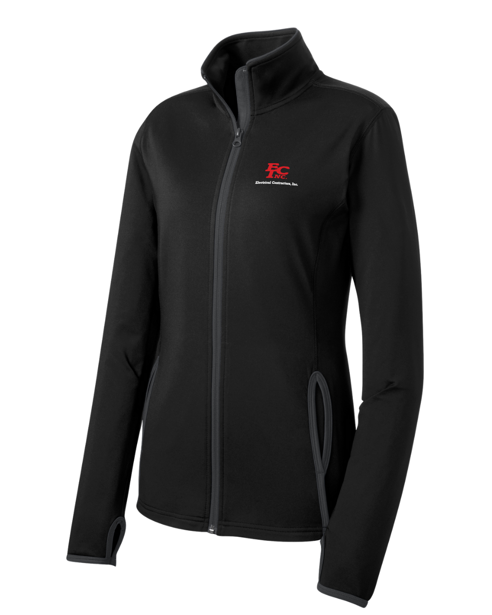 Sport-Tek® Women's Sport-Wick® Stretch Contrast Full-Zip Jacket