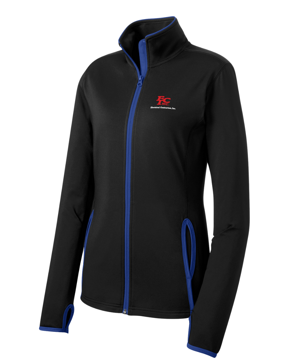 Sport-Tek® Women's Sport-Wick® Stretch Contrast Full-Zip Jacket