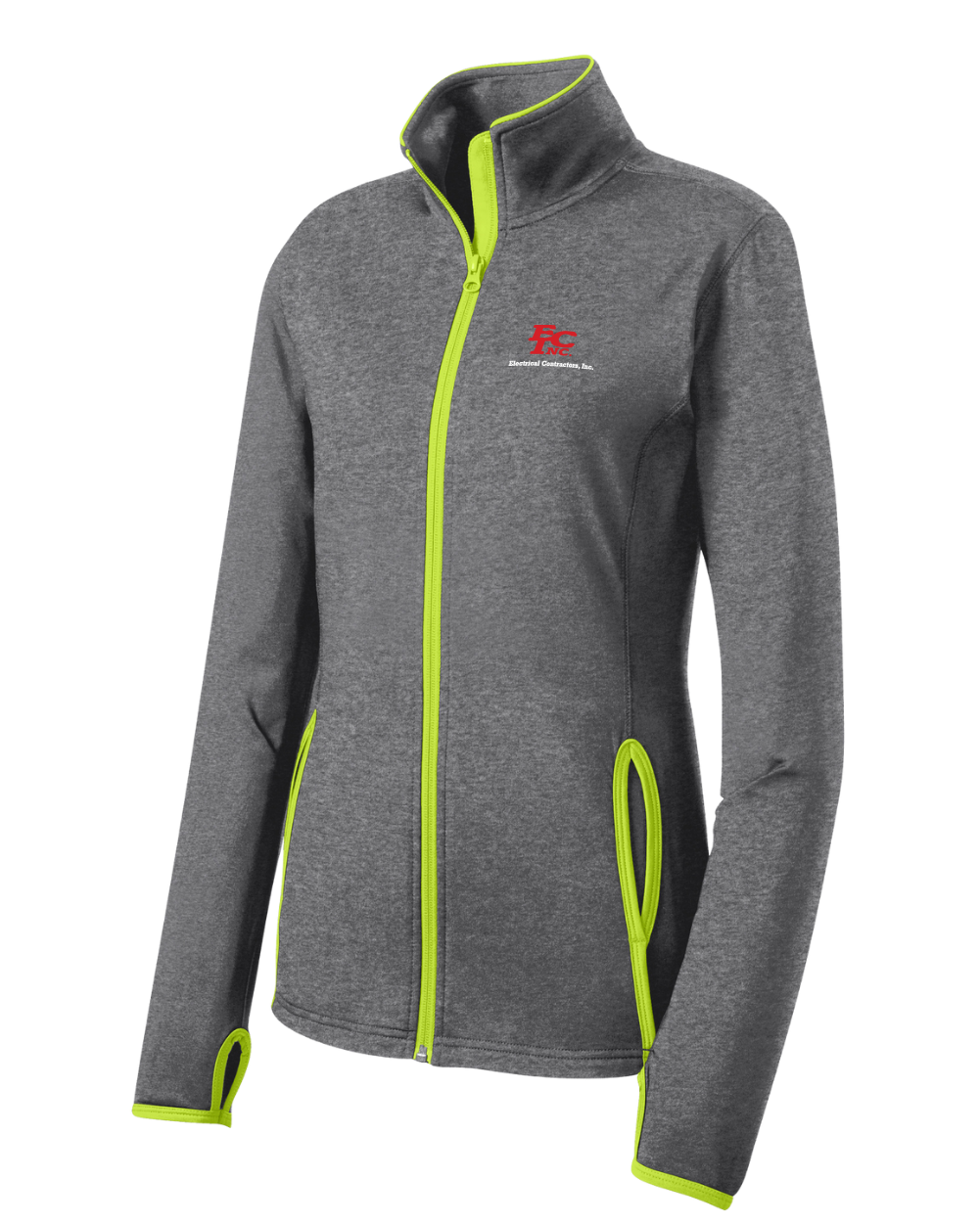 Sport-Tek® Women's Sport-Wick® Stretch Contrast Full-Zip Jacket
