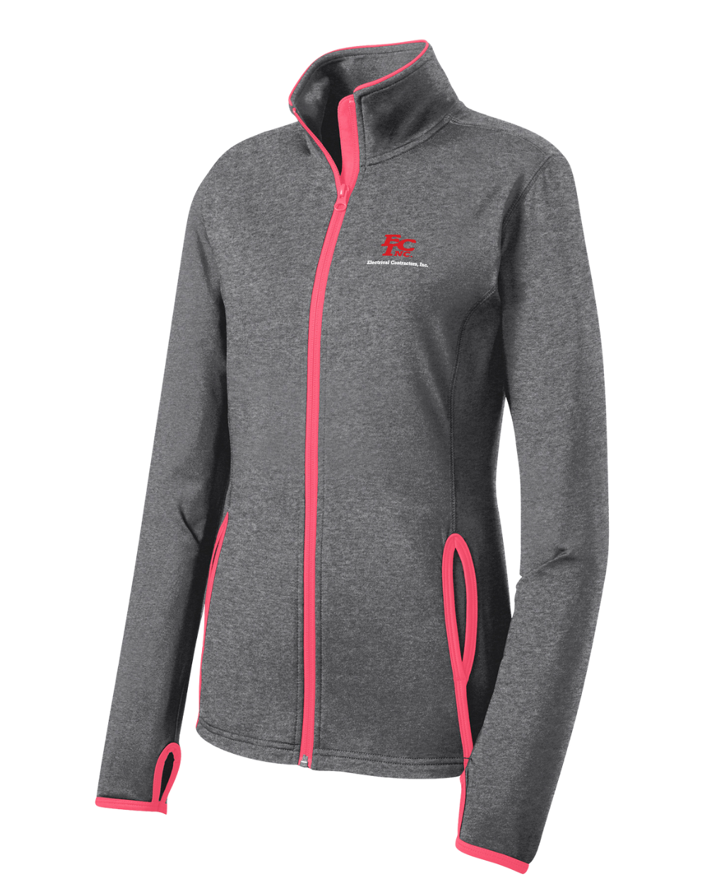 Sport-Tek® Women's Sport-Wick® Stretch Contrast Full-Zip Jacket