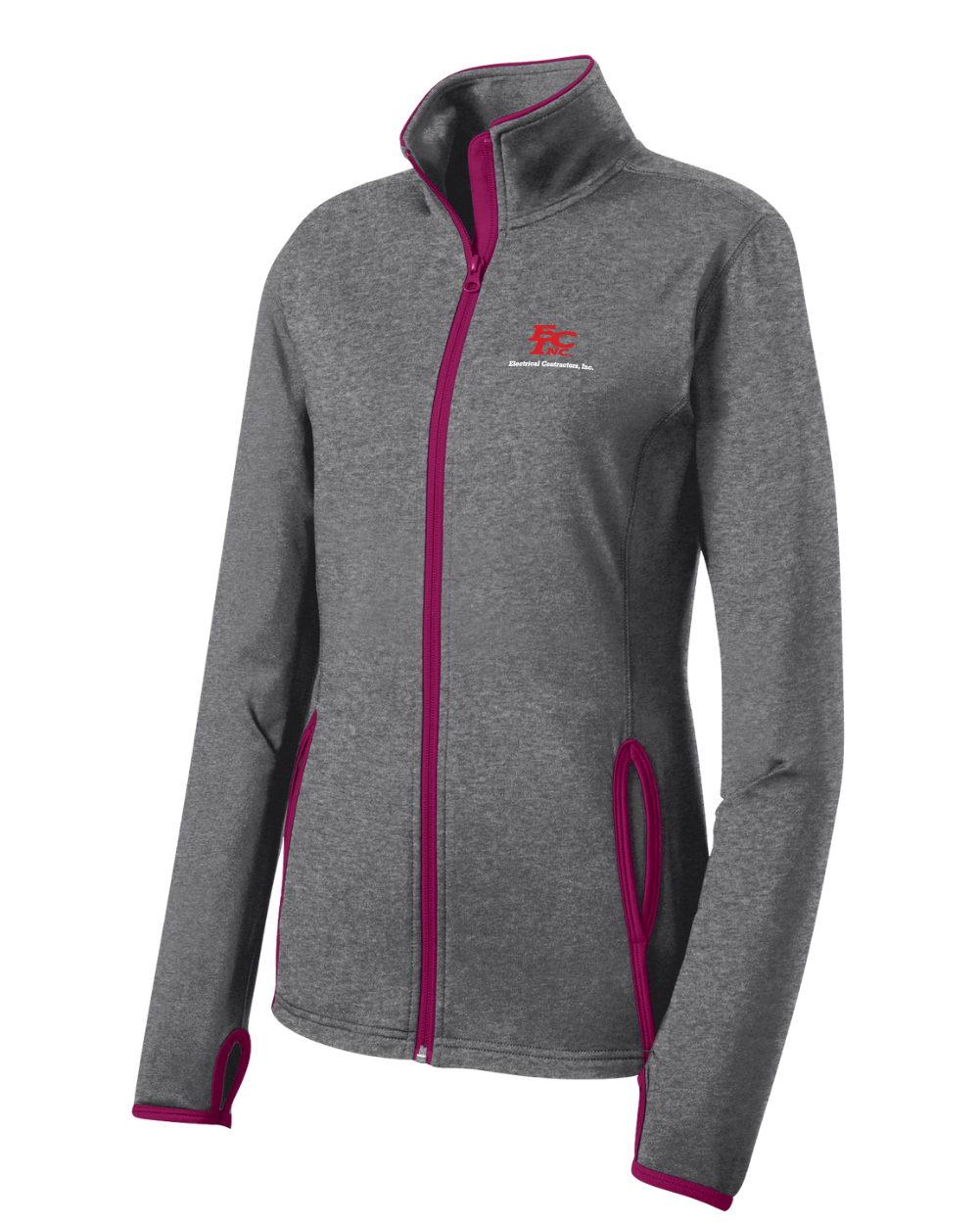 Sport-Tek® Women's Sport-Wick® Stretch Contrast Full-Zip Jacket