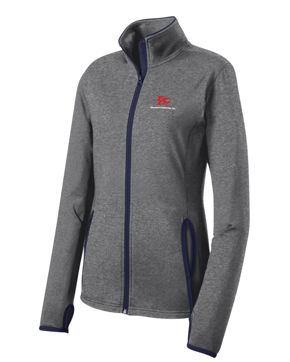 Sport-Tek® Women's Sport-Wick® Stretch Contrast Full-Zip Jacket