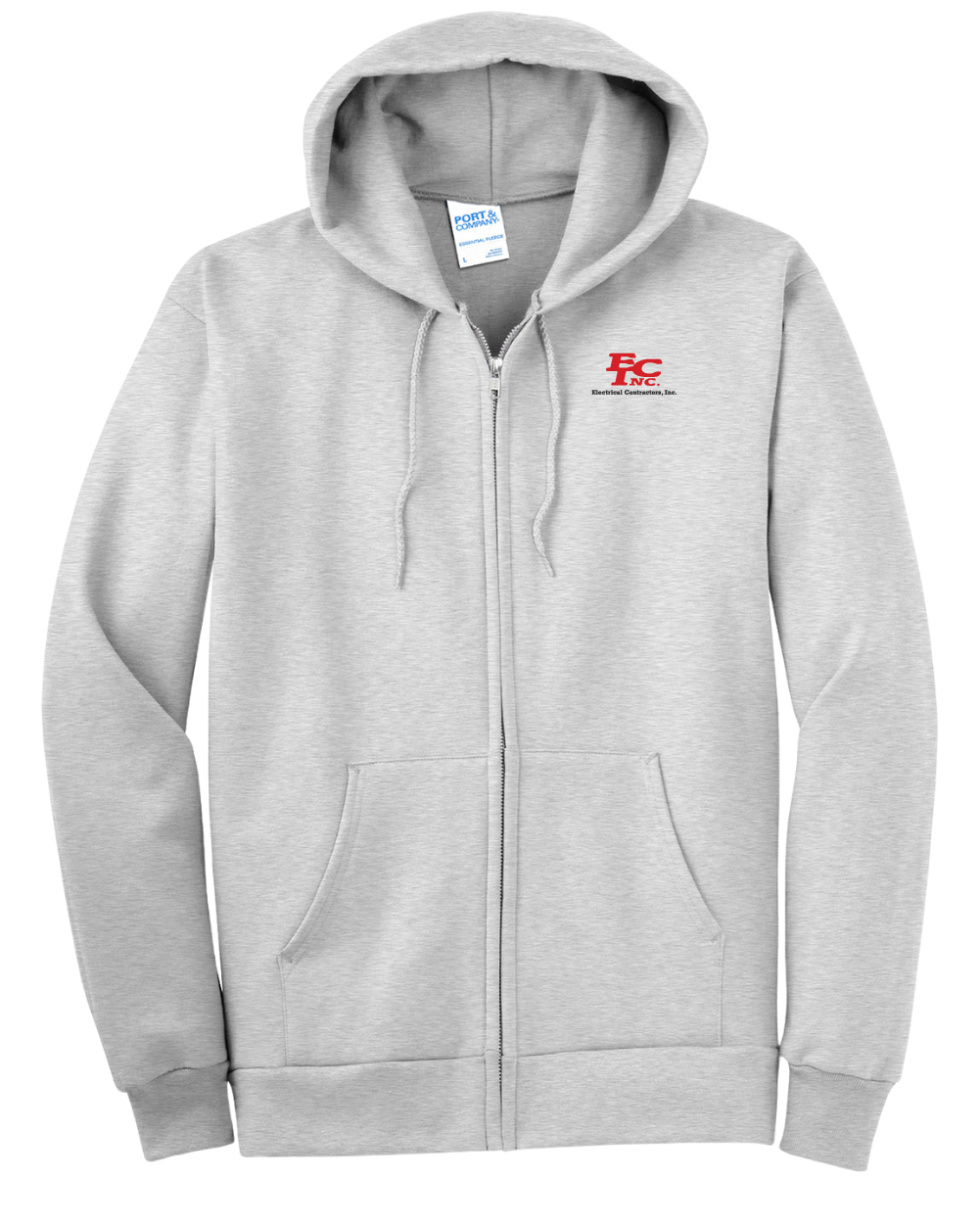 Port & Co™ Tall Essential Fleece Full-Zip Hooded Sweatshirt