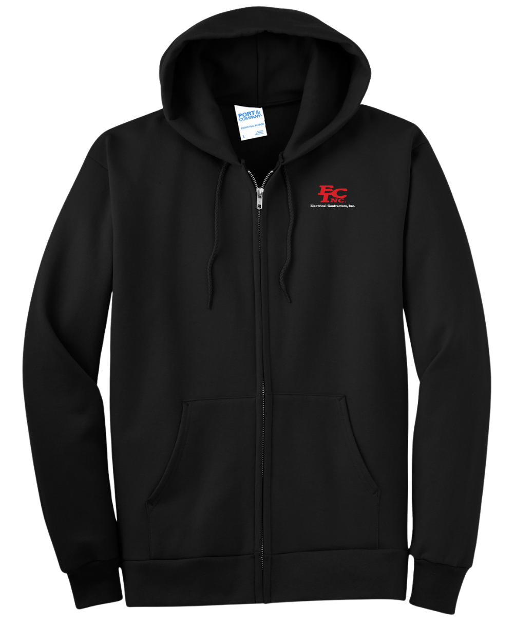 Port & Co™ Tall Essential Fleece Full-Zip Hooded Sweatshirt