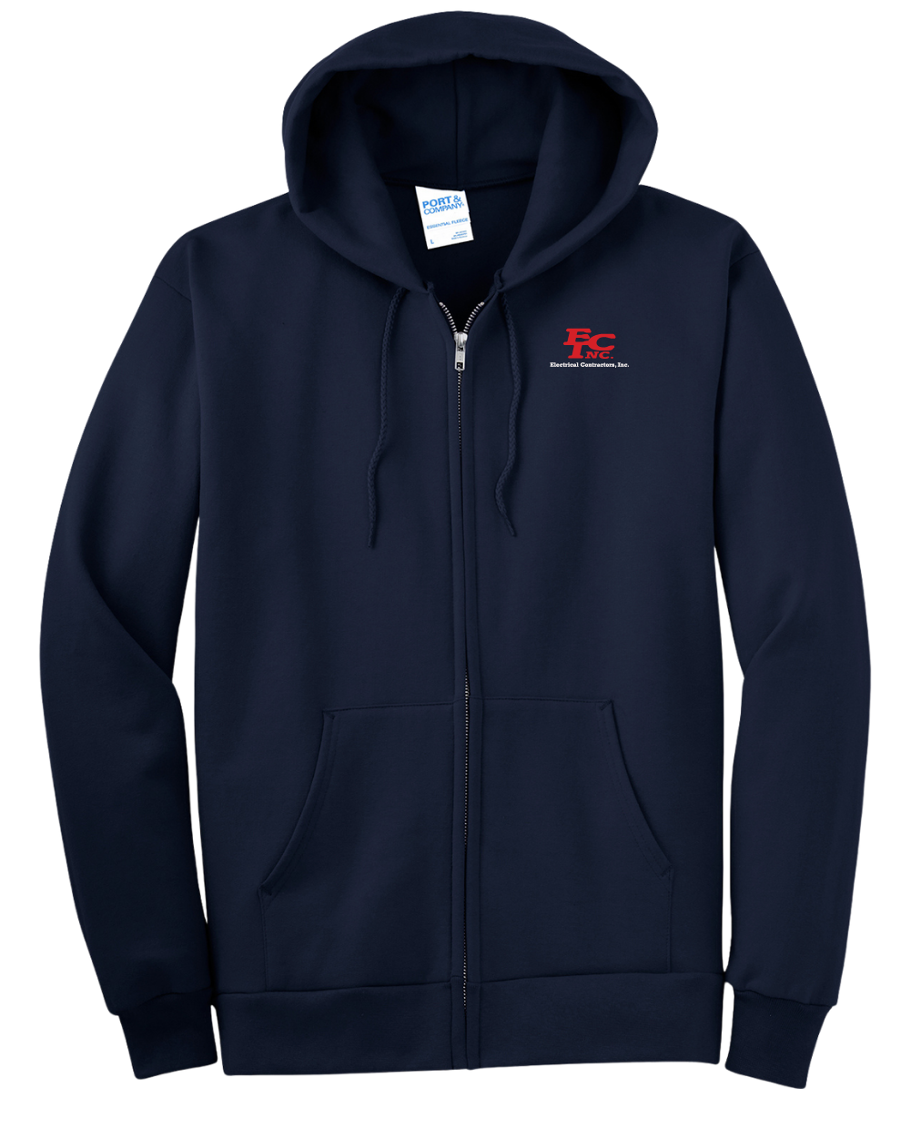 Port & Co™ Tall Essential Fleece Full-Zip Hooded Sweatshirt