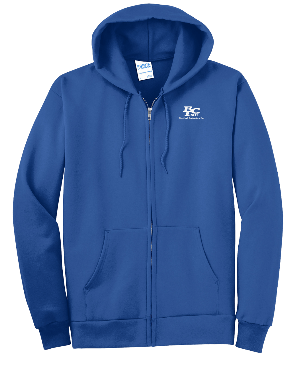 Port & Co™ Tall Essential Fleece Full-Zip Hooded Sweatshirt