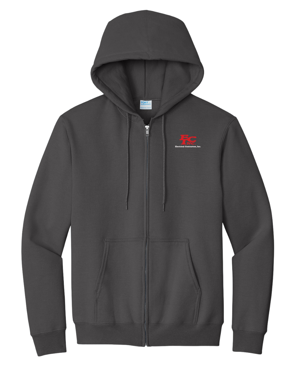 Port & Co™ Essential Fleece Full-Zip Hooded Sweatshi